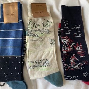 3 Pair Brand New J. Crew Men’s Socks